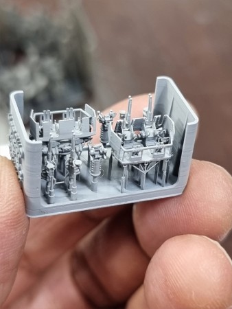 HS Models 1:350 - 40mm Quad Bofors (Late Version 2) with MK-51