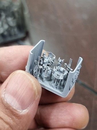 HS Models 1:350 - 40mm Twin Bofors (Late Version 2) with MK-51