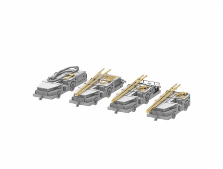 HS Models 1:350 - US Navy MD-3 Tractor Long & Short Type