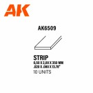 Strips 0.50 x 2.00 x 350mm - STYRENE STRIP thumbnail