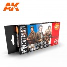 AK-Interactive AK 11633 WWII FRENCH UNIFORM COLORS SET thumbnail