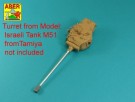 105mm D1504 L/44 barrel with muzzle brake for Sherman M51 thumbnail