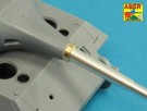 10,5cm KwK L/70 barrel with perforated muzzle brake for German Pz.Kpfw. VII 