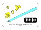 75mm gun barrel with muzzle brake for German Tank Pz.Kpfw. VI Ausf. D/F (VK36.01) thumbnail