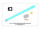 105mm D1504 L/44 barrel with muzzle brake for Sherman M51 thumbnail