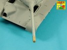 90 mm M-36 tank barrel  cyrindrical Muzzle Brake with mantlet cover for U.S. M47 Patton thumbnail