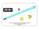 7,5cm gun barrel with single baffle muzzle brake for German Tank Tiger I, Ausf.H2 (Dragon) thumbnail