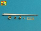 10,5cm KwK L/70 barrel with perforated muzzle brake for German Pz.Kpfw. VII 