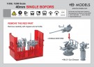 HS Models 1:350 - 40mm Single Bofors with MK-51 thumbnail