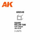 Square hollow tube 4.00x350mm(0,7mm)-STYRENE STRIP thumbnail