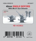 HS Models 1:350 - 40mm Single Bofors with MK-51 thumbnail