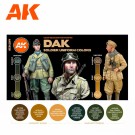 AK-Interactive AK 11628 DAK Soldiers Uniform Colors Set thumbnail