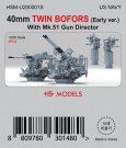 HS Models 1:200 - 40mm Twin Bofors (Early Version) with MK-51 thumbnail