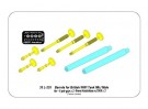 Barrels for British WWI Tank Mk.I Male - 6 pdr.  gun x 2 & 8mm Hotchkiss m.1909 x 3 thumbnail