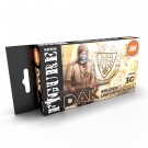AK-Interactive AK 11628 DAK Soldiers Uniform Colors Set thumbnail