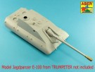 170mm A/T gun barrel for German Jagdpanzer E-100 (Trumpeter) thumbnail