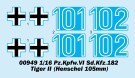 Trumpeter 1:16 - Pz.Kpfw.VI Sd.Kfz.182 Tiger II (Henschel Turret with 105 mm Gun) (00949) thumbnail