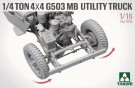 Takom 1:16 - 1/4 Ton 4x4 G503 MB Utility Truck (1016) thumbnail