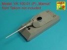 Barrel 128mm PaK 44 L/55 for Vk 100.01(P) MAMMUT (Takom) thumbnail