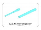 Main Armament for Soviet Heavy Tank SMK  1x76,2mm L-11,  1x45mm M1932, thumbnail