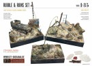 RT-Diorama 35127 Rubble and Debris Pile Set (3 pieces) (1:35) thumbnail