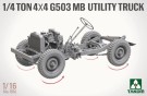 Takom 1:16 - 1/4 Ton 4x4 G503 MB Utility Truck (1016) thumbnail