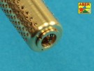 Muzzle brake fit to barrel for Krupp 12,8cm PAK 44 Anti-Tank Gun (Trumpeter) thumbnail