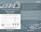 ANYZ Universal Labels and Stencils 1:48 Part 1 (white) thumbnail