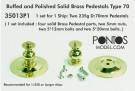 Pontos Model - Buffed and Polished Solid Brass Pedestals Type 70 (35013P1) thumbnail