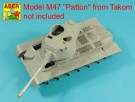 90 mm M-36 tank barrel  cyrindrical Muzzle Brake with mantlet cover for U.S. M47 Patton thumbnail