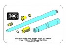 Barrel with muzzle brake for German Krupp 12,8cm PAK 44 Anti-Tank Gun (Great Wall) thumbnail