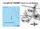 HS Models 1:350 - Bell AH-1 Z Viper - Decal Set (for HS Models kits) thumbnail