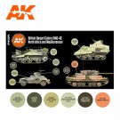 AK-Interactive AK 11646 BRITISH DESERT COLORS NORTH AFRICA AND MEDITERRANEAN 1940-43 SET thumbnail