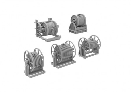 HS Models 1:200 - US Navy Fire Fighting & Fueling Hose Reel
