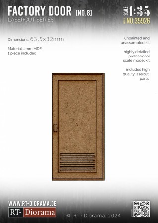 RT-Diorama 1:35 - 35926 Lasercut Industrial Doors No.8