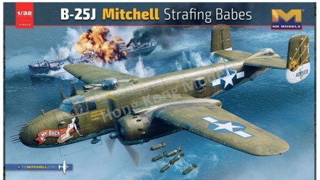 HK Models 1:32 -B-25J Mitchell Strafing Babes