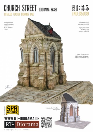 RT-Diorama 35039 Diorama Base Church Street (1:35)