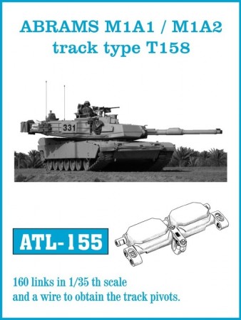 FriulModel 1:35 - ATL-155 Abrams M1A1, M1A2 track type T158