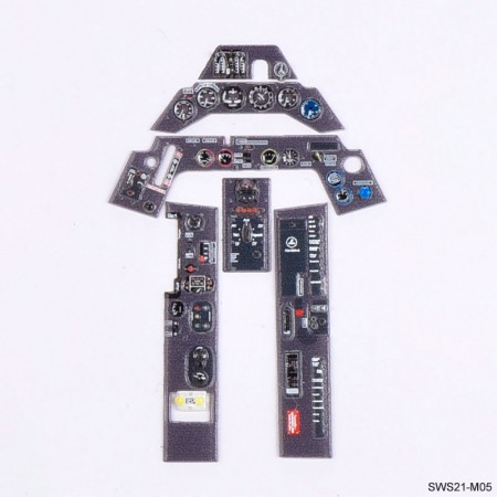 SWS21-M05 Fw 190 A-3/-4 3D Acrylic Instrument Panels Set