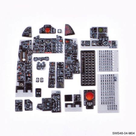 SWS48-04-M04 F-4J 3D Acrylic Instrument Panels Set