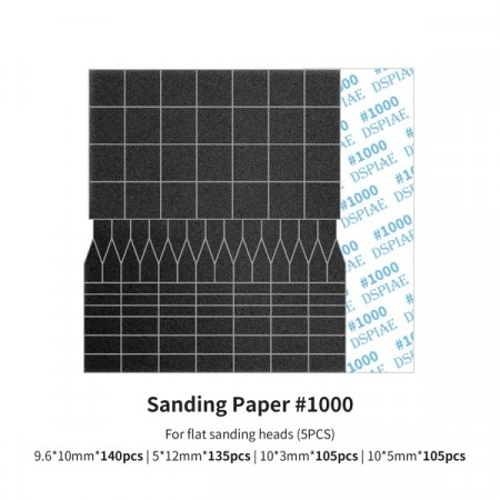 DSPIAE Sanding Paper for Flat Reciprocating Sanding Head #1000