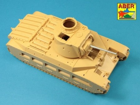 Late barrel for Valentine Mk.II to VII or Matilda Mk.III/IV with Besa MG barrel