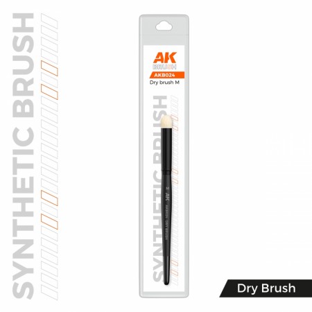 AK-Interactive B024 AK Synthetic Brush - Dry Brush - M