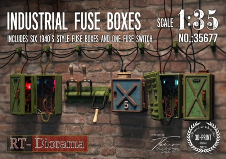 RT-Diorama 1:35 - 35677 Industrial Fuse Boxes