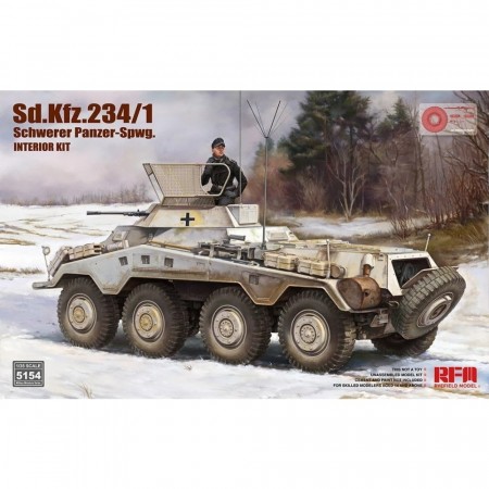 Rye Field Model 1:35 - Sd.Kfz. 234/1 Schwerer Panzer Spahwagen - Full Interior (5154)