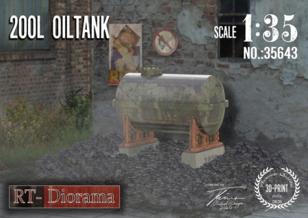 RT-Diorama 1:35 - 35643 200l Oil Tank