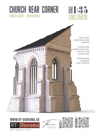 RT-Diorama 35036 Church Rear Corner (1:35)