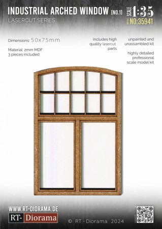 RT-Diorama 1:35 - 35941 Industrial Arched Window No.1