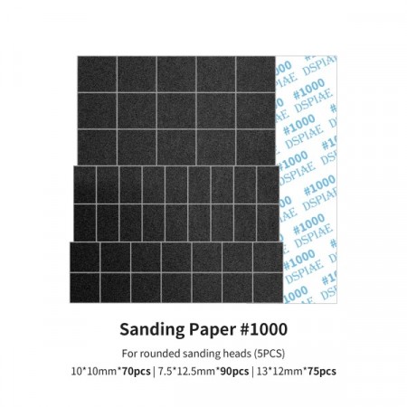 DSPIAE Sanding Paper for Arc Reciprocating Sanding Head #1000