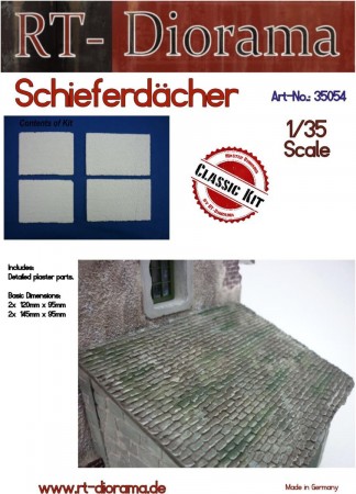 RT-Diorama 35054 Slate Roofs for Diorama Construction (1:35)